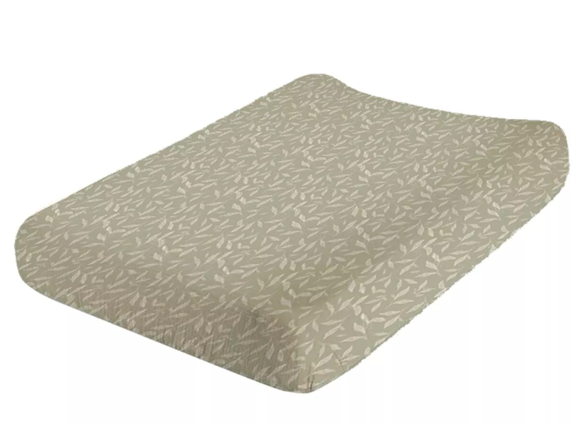 Housse matelas à langer - motif leaves