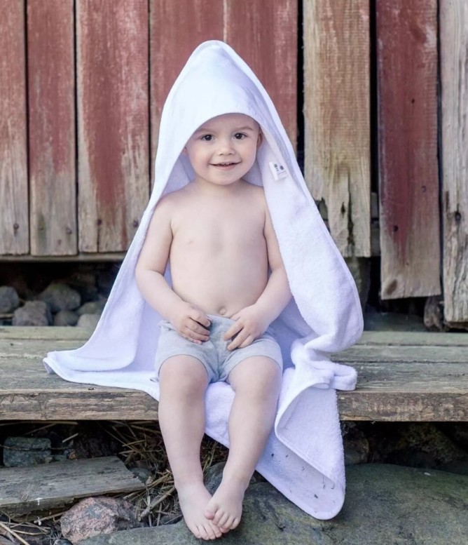 Cape de bain blanche