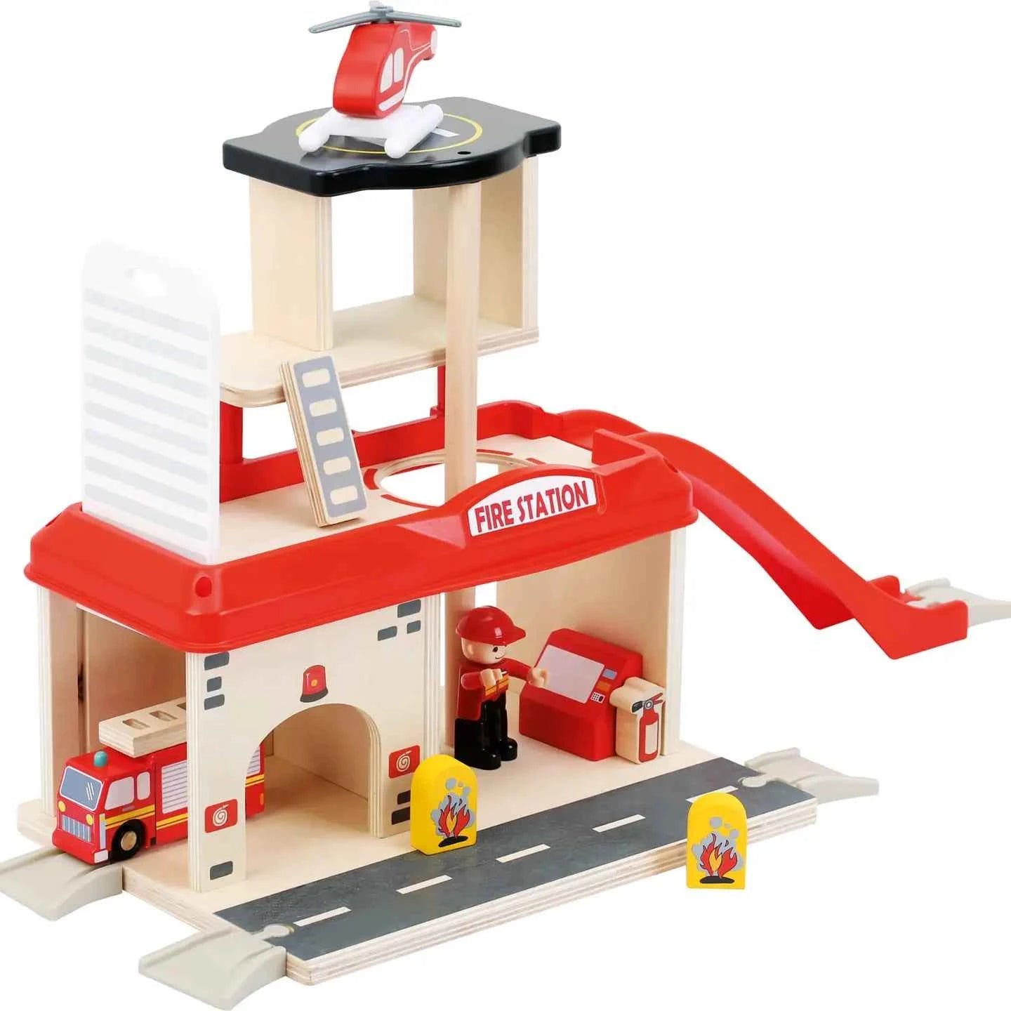 Caserne de pompiers et ses accessoires