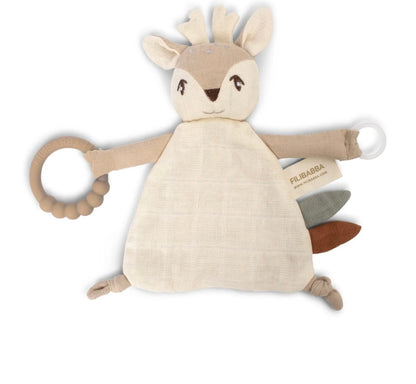 Doudou avec anneau de dentition