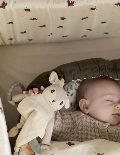Doudou avec anneau de dentition