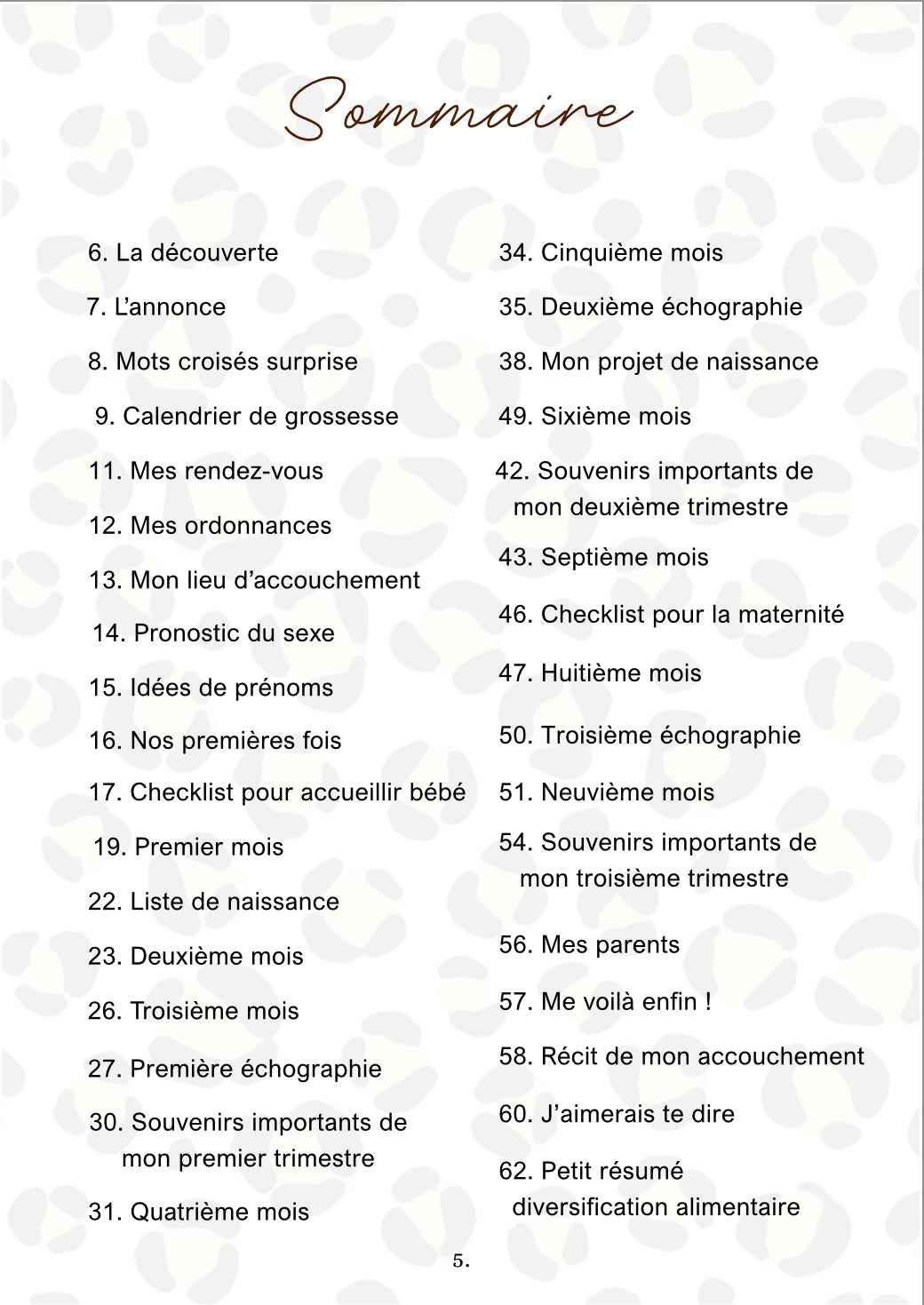 Précommande Journal de grossesse