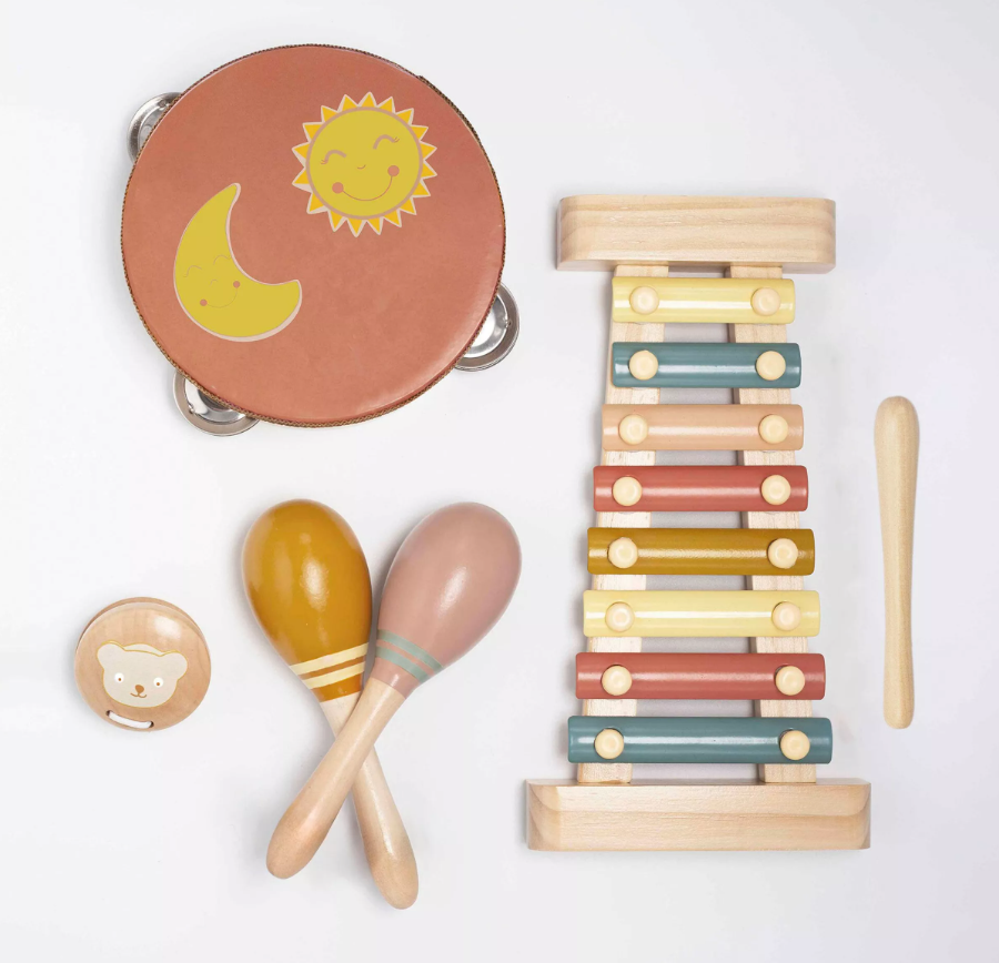 Coffret musical 3 pièces en bois