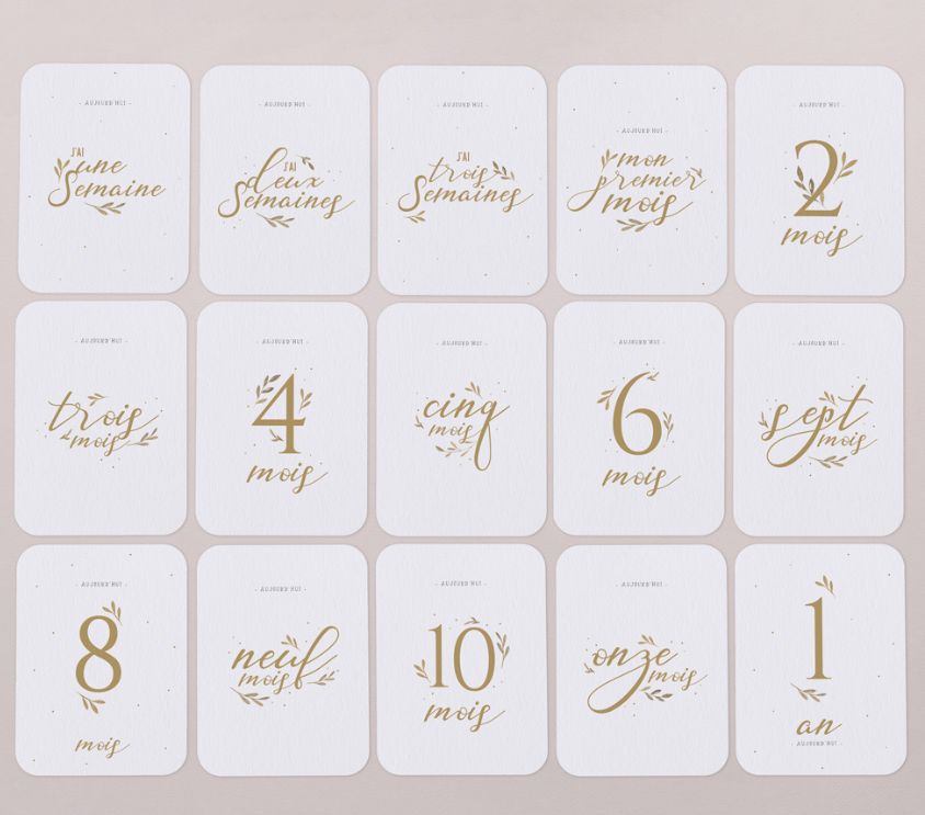 Cartes étapes Ma première année | Lou