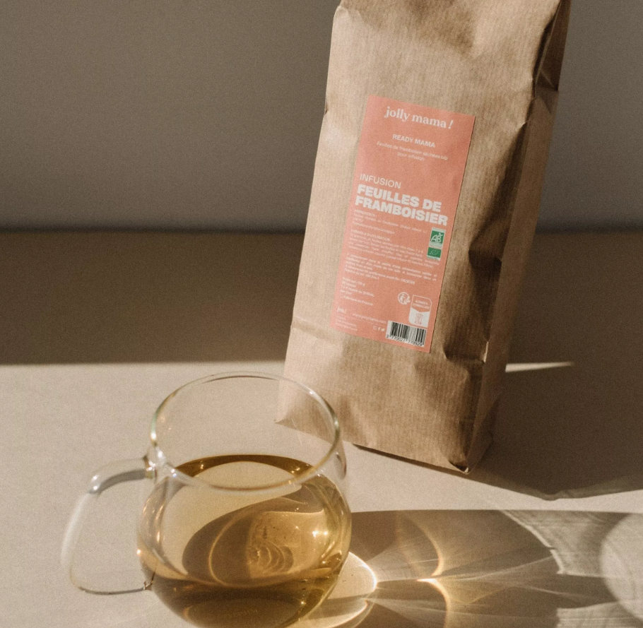 Tisane de feuilles de framboisier