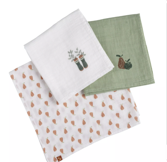 Lot de 3 langes | Botanica