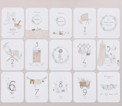 Cartes étapes grossesse | Petit béguin