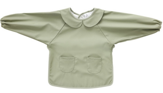 Bavoir tablier vert sauge