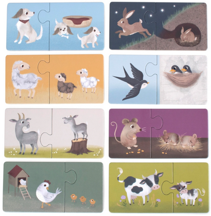 puzzle maman et ses bébés