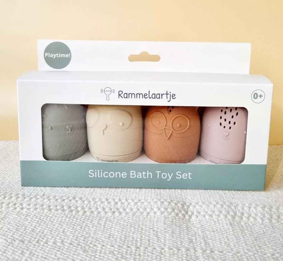 Lot de 4 jouets de bain en silicone