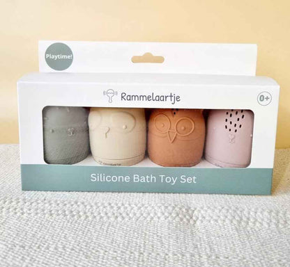 Lot de 4 jouets de bain en silicone