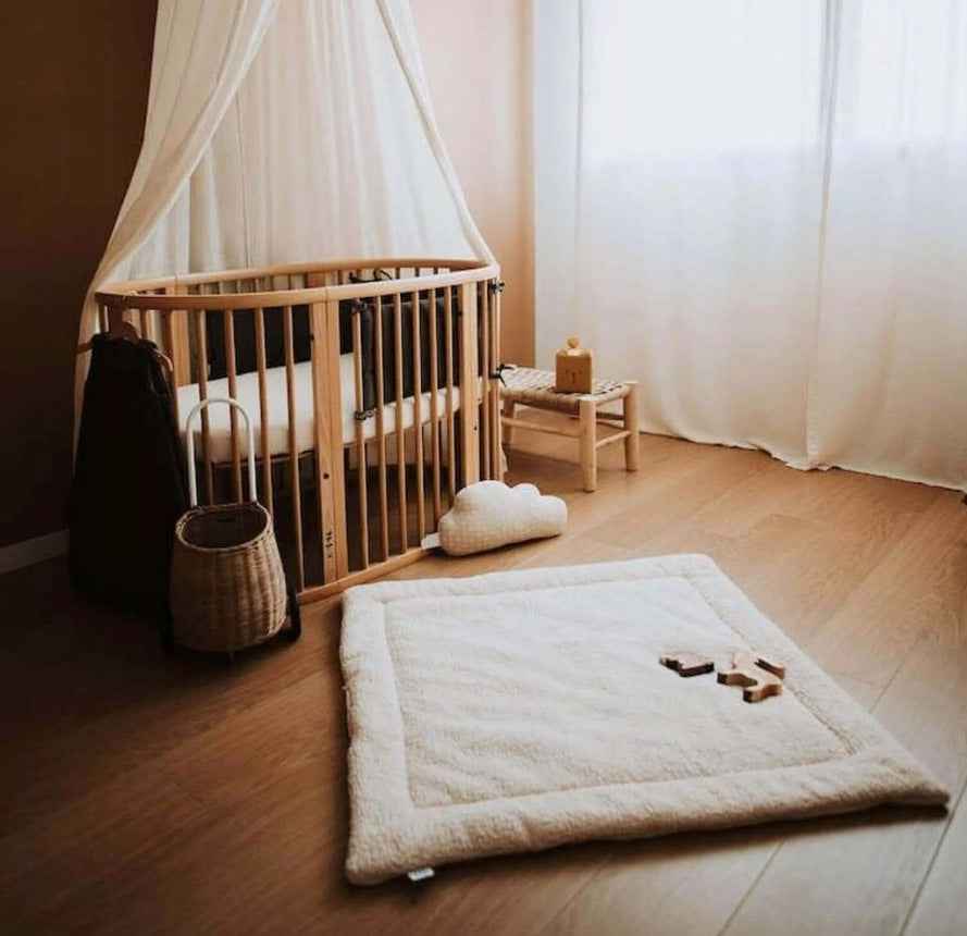 Tapis de jeux moumoute écru